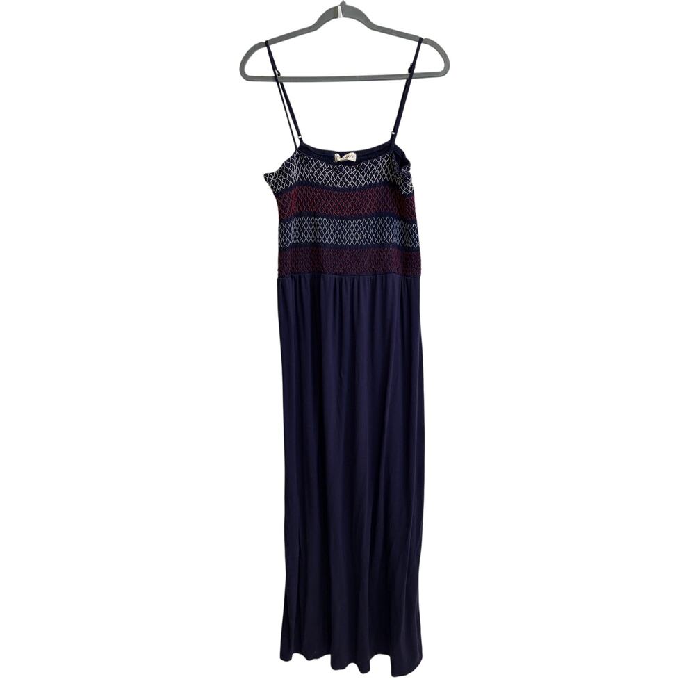 Knox Rose Red White Blue Smocked Maxi Sundress Patriot July 4th Size Extra Large